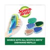 Scotch-Brite Heavy-Duty Soap-Dispensing Dishwand, 2 1/2" x 9 1/2", Yellow/Green 650-12